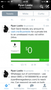 $CashTag Ryan Leslie